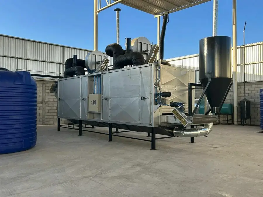 Horno deshidratador de maíz extruido